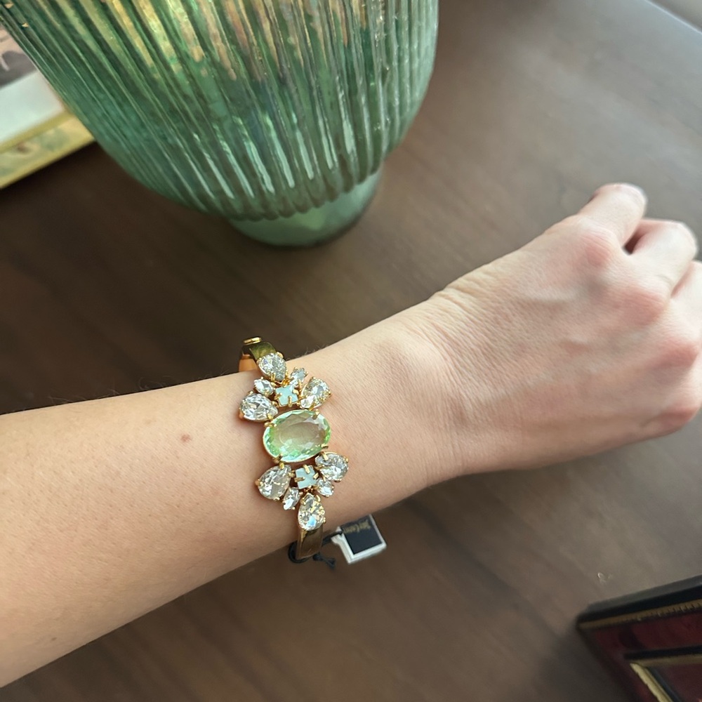 Juicy Couture Pear Cut Cluster Hinge Bracelet NWT - Picture 15 of 16
